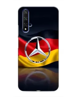 Чехол для Huawei Honor 20 с картинкой «Mercedes — флаг Германии»