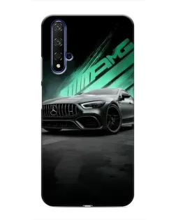 Чехол для Huawei Honor 20 с картинкой «Темный Mercedes AMG»