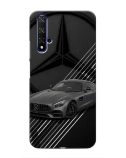 Чехол для Huawei Honor 20 с картинкой «Mercedes AMG — графика»