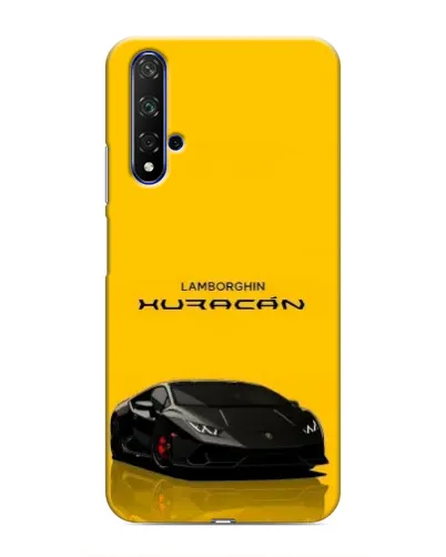 Чохол для Huawei Honor 20 з картинкою «Lamborghini Huracan чорний»