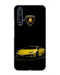 Чохол для Huawei Honor 20 з картинкою «Lamborghini жовтий акцент»