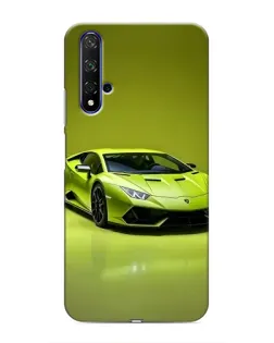 Чохол для Huawei Honor 20 з картинкою «Салатовий Lamborghini Huracan»
