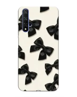 Чохол для Huawei Honor 20 з картинкою «Чорні бантики»