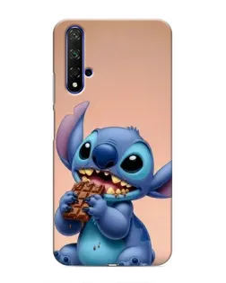 Чехол для Huawei Honor 20 с картинкой «Стич ест шоколад» Чехол для Huawei Honor 20 с картинкой «Стич ест шоколад»