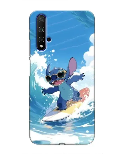 Чехол для Huawei Honor 20 с картинкой «Стич на волне»