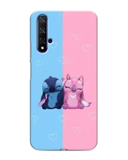 Чехол для Huawei Honor 20 с картинкой «Stitch и Angel Love» Чехол для Huawei Honor 20 с картинкой «Stitch и Angel Love»