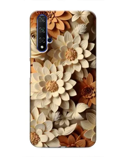 Чохол для Huawei Honor 20 з картинкою «Бежевий флористичний декор» Чохол для Huawei Honor 20 з картинкою «Бежевий флористичний декор»