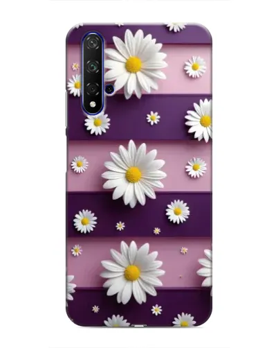Чохол для Huawei Honor 20 з картинкою «Ромашки на фіолетовому» Чохол для Huawei Honor 20 з картинкою «Ромашки на фіолетовому»