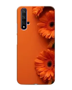 Чохол для Huawei Honor 20 з картинкою «Помаранчеві гербери»