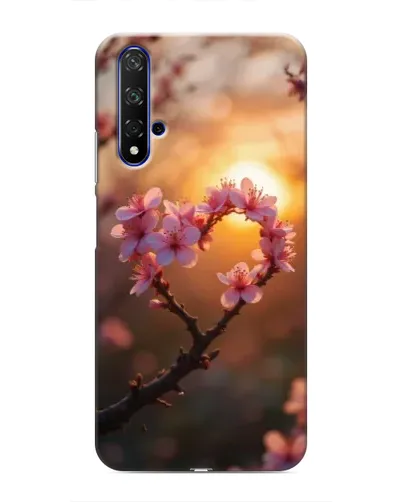 Чохол для Huawei Honor 20 з картинкою «Рожевий цвіт сердечко на тлі заходу» Чохол для Huawei Honor 20 з картинкою «Рожевий цвіт сердечко на тлі заходу»