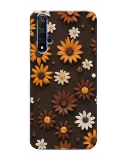 Чохол для Huawei Honor 20 з картинкою «Візерунок з маленьких соняшників»
