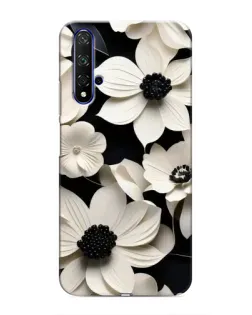 Чохол для Huawei Honor 20 з картинкою «Об'ємні білі квіти»