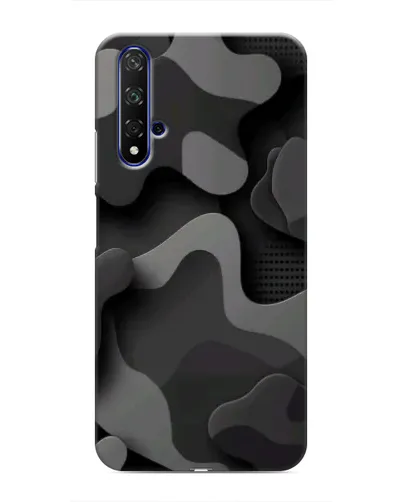 Чохол для Huawei Honor 20 з картинкою «Темний абстрактний камуфляж»