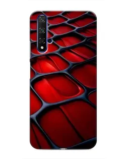Чохол для Huawei Honor 20 з картинкою «Червона глянцева сітка»