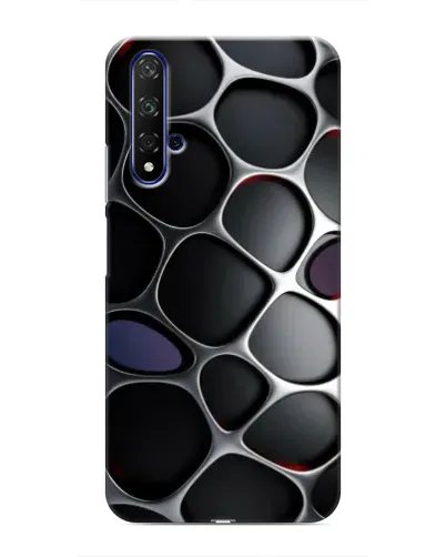 Чохол для Huawei Honor 20 з картинкою «Об'ємна темна решітка»