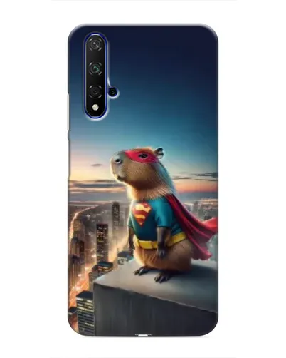 Чехол для Huawei Honor 20 с картинкой «Капи-мен супергерой»