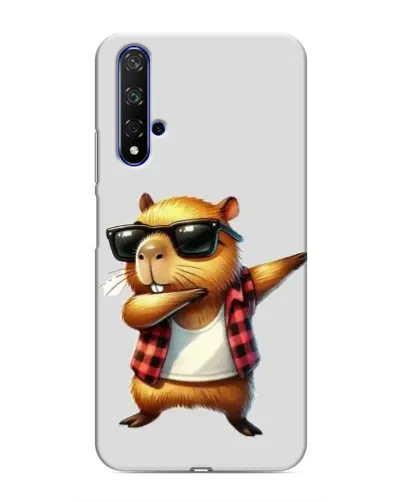 Чехол для Huawei Honor 20 с картинкой «Капибара рэпер даб»