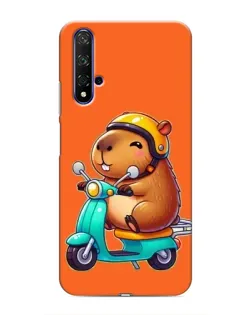 Чехол для Huawei Honor 20 с картинкой «Капибара на скутере» Чехол для Huawei Honor 20 с картинкой «Капибара на скутере»