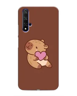 Чехол для Huawei Honor 20 с картинкой «Капибара с сердцем» Чехол для Huawei Honor 20 с картинкой «Капибара с сердцем»