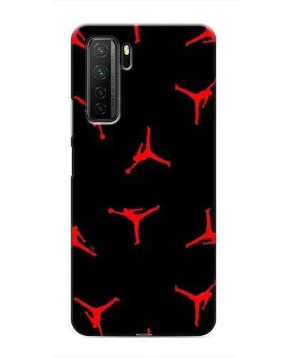 Чохол для Honor 30s з картинкою «Jordan Red Pattern»