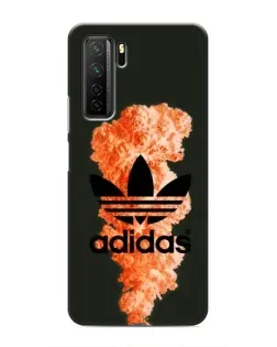 Чохол для Honor 30s з картинкою «Помаранчевий дим Adidas»