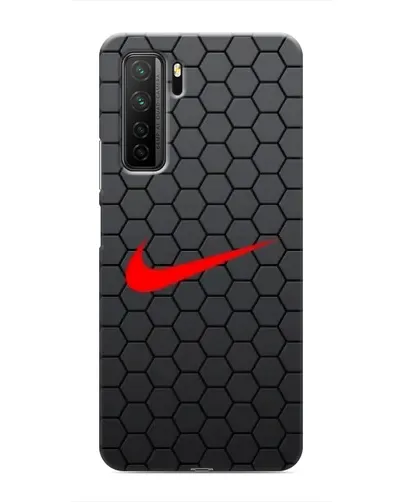Чехол для Honor 30s с картинкой «Nike — карбоновая сетка»