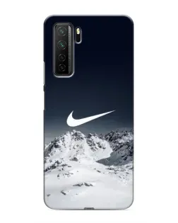 Чехол для Honor 30s с картинкой «Nike — зимние горы»