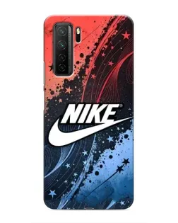 Чехол для Honor 30s с картинкой «Градиентный принт Найк»