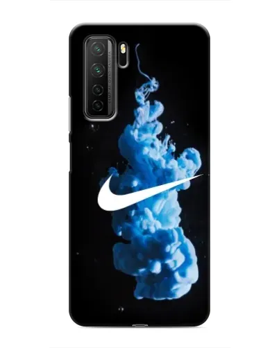 Чехол для Honor 30s с картинкой «Nike и синий дым»