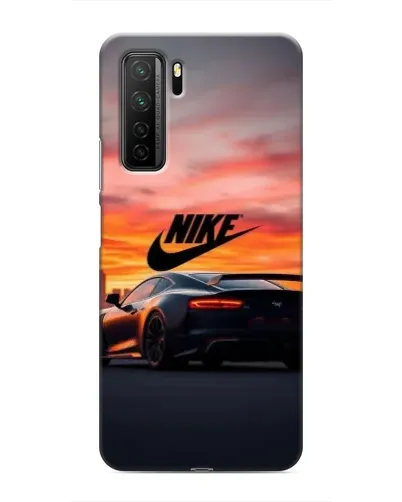 Чехол для Honor 30s с картинкой «Nike и суперкар»
