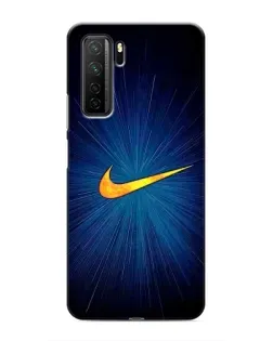 Чехол для Honor 30s с картинкой «Синий пульс Nike» Чехол для Honor 30s с картинкой «Синий пульс Nike»