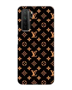 Чехол для Honor 30s с картинкой «Золотая монограмма LV»