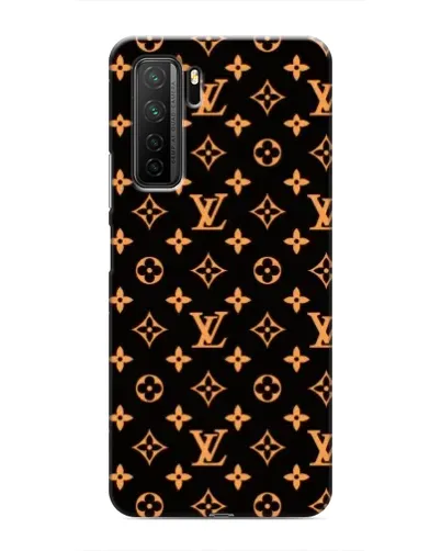Чехол для Honor 30s с картинкой «Золотая монограмма LV»