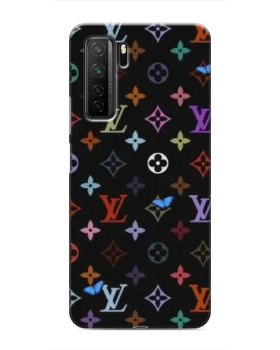 Чехол для Honor 30s с картинкой «Цветная монограмма LV»
