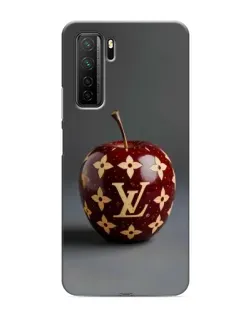 Чехол для Honor 30s с картинкой «Красное яблоко LV»