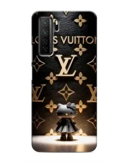 Чехол для Honor 30s с картинкой «Монограмма с фигурой»