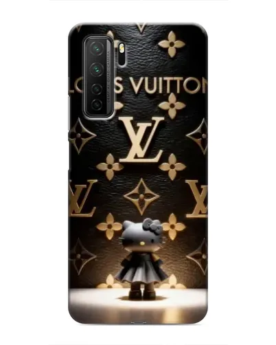 Чехол для Honor 30s с картинкой «Монограмма с фигурой»