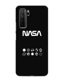 Чехол для Honor 30s с картинкой «NASA — технический принт»