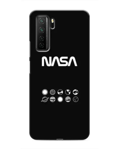 Чехол для Honor 30s с картинкой «NASA — технический принт»