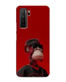 Чохол для Honor 30s з картинкою «Bored Ape в червоному» Чохол для Honor 30s з картинкою «Bored Ape в червоному»