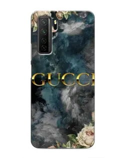 Чехол для Honor 30s с картинкой «Абстрактные цветы Gucci»