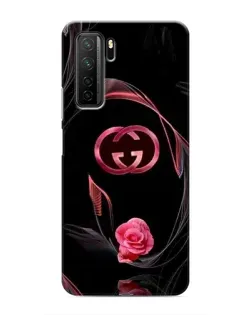 Чехол для Honor 30s с картинкой «Gucci — неоновая роза»