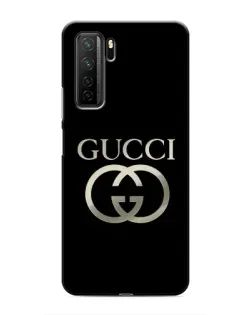 Чехол для Honor 30s с картинкой «Gucci — золото на черном»