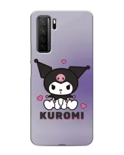 Чехол для Honor 30s с картинкой «Kuromi — фиолетовый арт»
