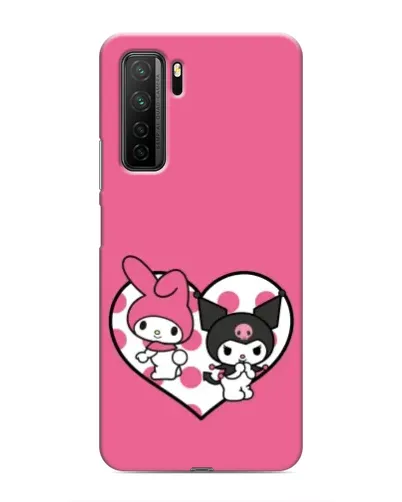 Чехол для Honor 30s с картинкой «Kuromi и My Melody»