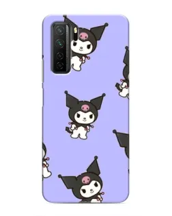 Чехол для Honor 30s с картинкой «Паттерн с Kuromi»