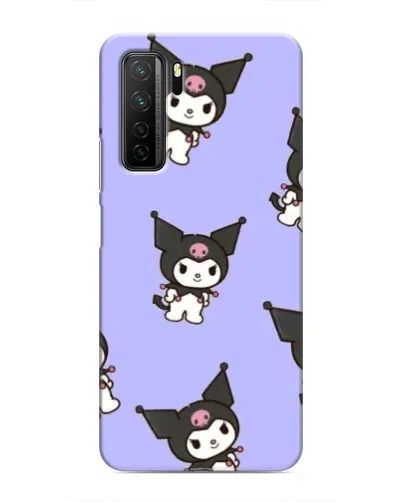 Чехол для Honor 30s с картинкой «Паттерн с Kuromi»