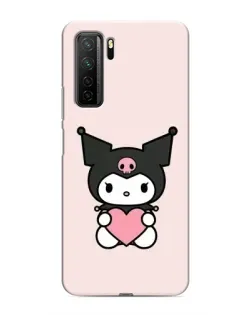 Чехол для Honor 30s с картинкой «Kuromi и сердце»