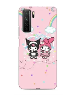 Чехол для Honor 30s с картинкой «My Melody и Kuromi»