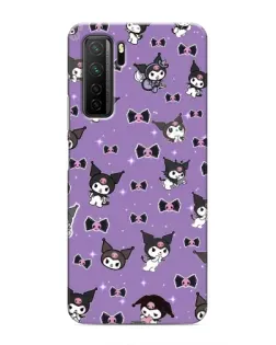Чехол для Honor 30s с картинкой «Kuromi — паттерн»